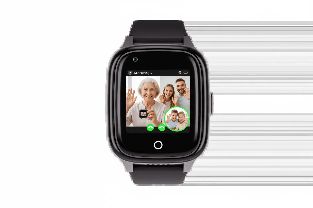 Montre SaveFamily Senior — bouton SOS physique, GPS et suivi familial pour senior